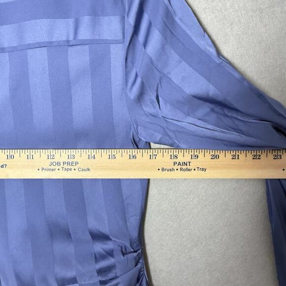 Choosy Lafayette Womens Blue Striped Jumpsuit Pockets Front Tie Comfort Size 2 - Picture 11 of 13